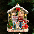 Custom Christmas Decor Home Birthday Gifts For Pet Lovers • Bond Of Fur Love - Personalized 3D Effect Acrylic Ornament