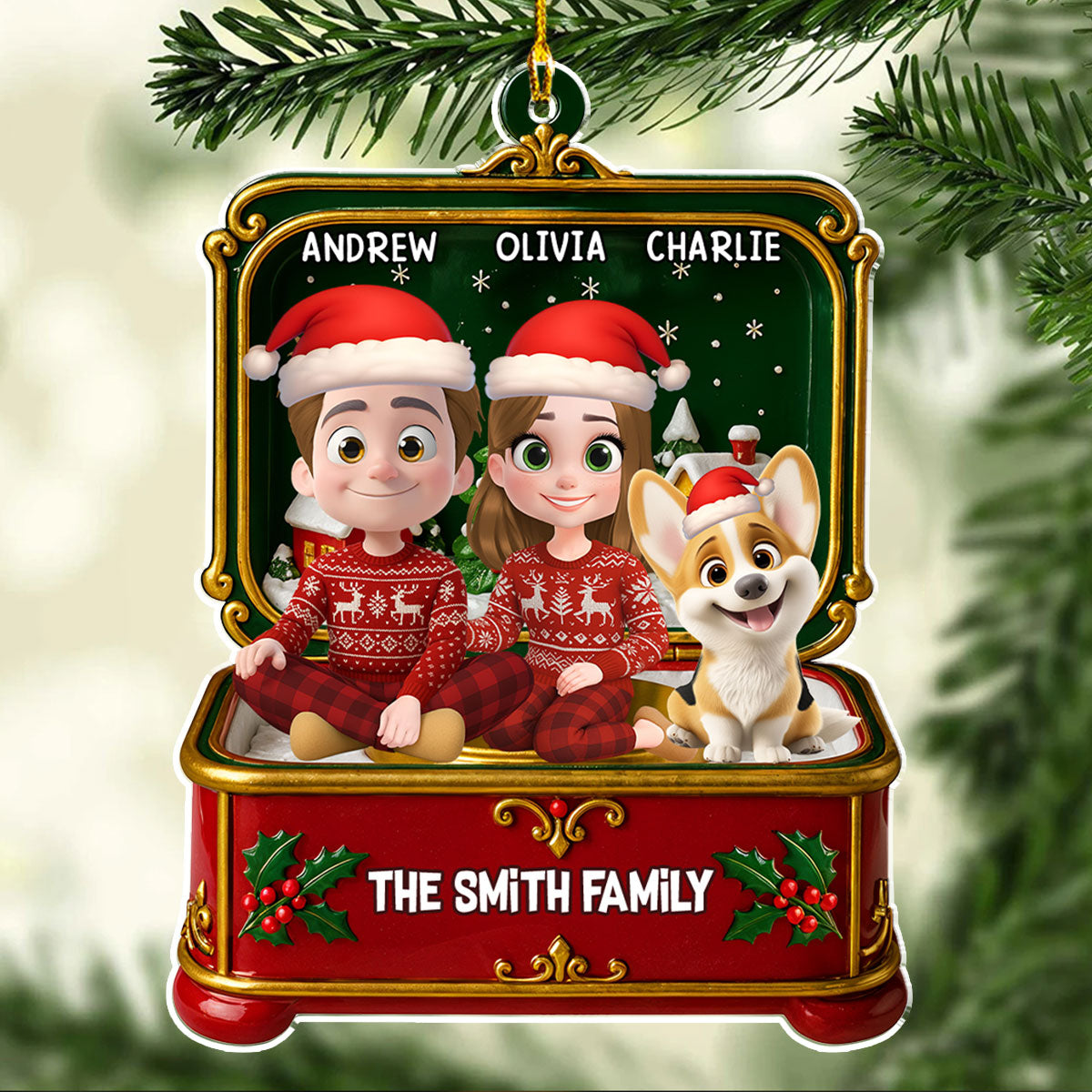 Custom Christmas Decor Home Birthday Gifts For Pet Lovers • Christmas Gift - Personalized Acrylic Ornament