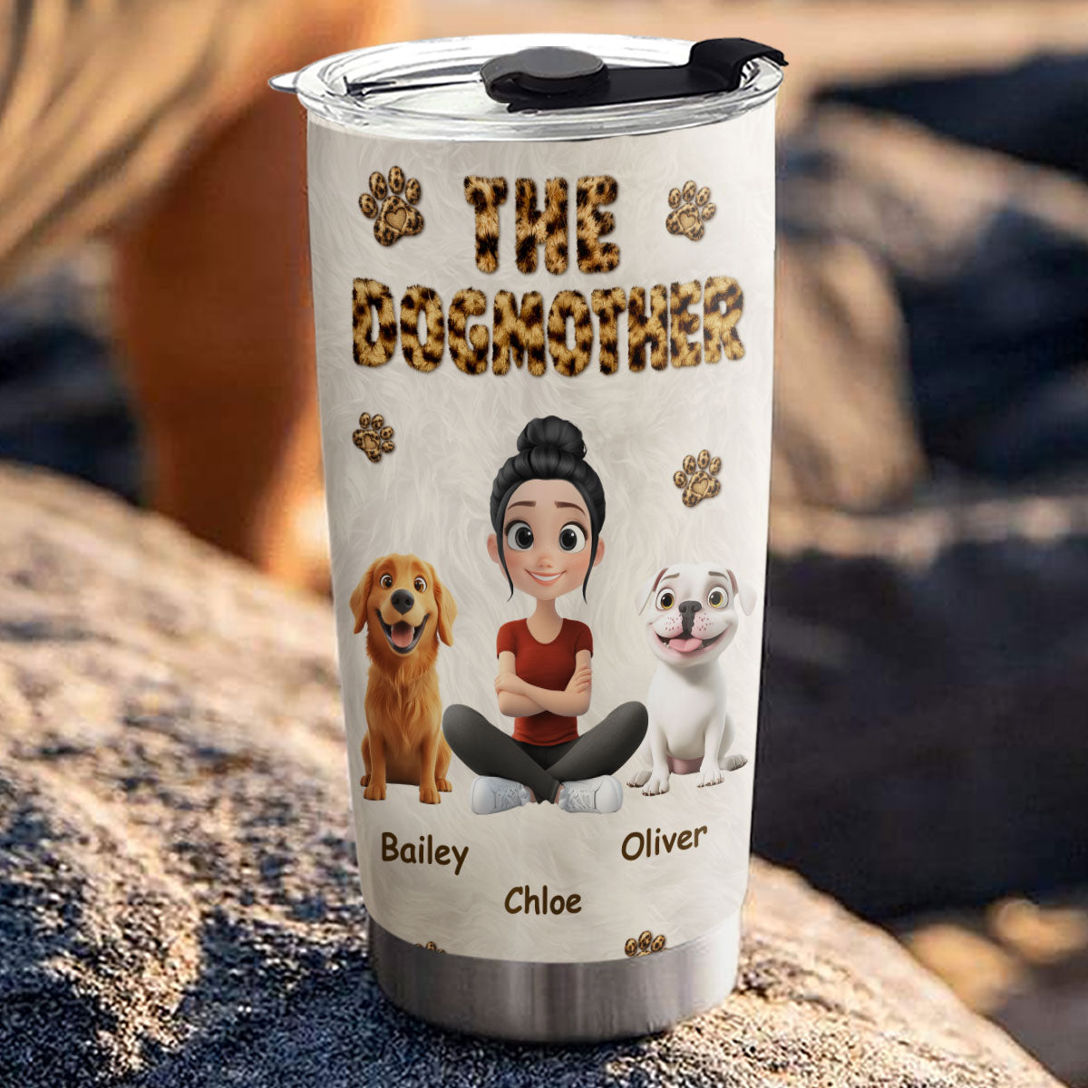 Custom Christmas Birthday Gifts For Dog Mom, Dog Lovers • Like You Better - Personalized 3D Effect Tumbler