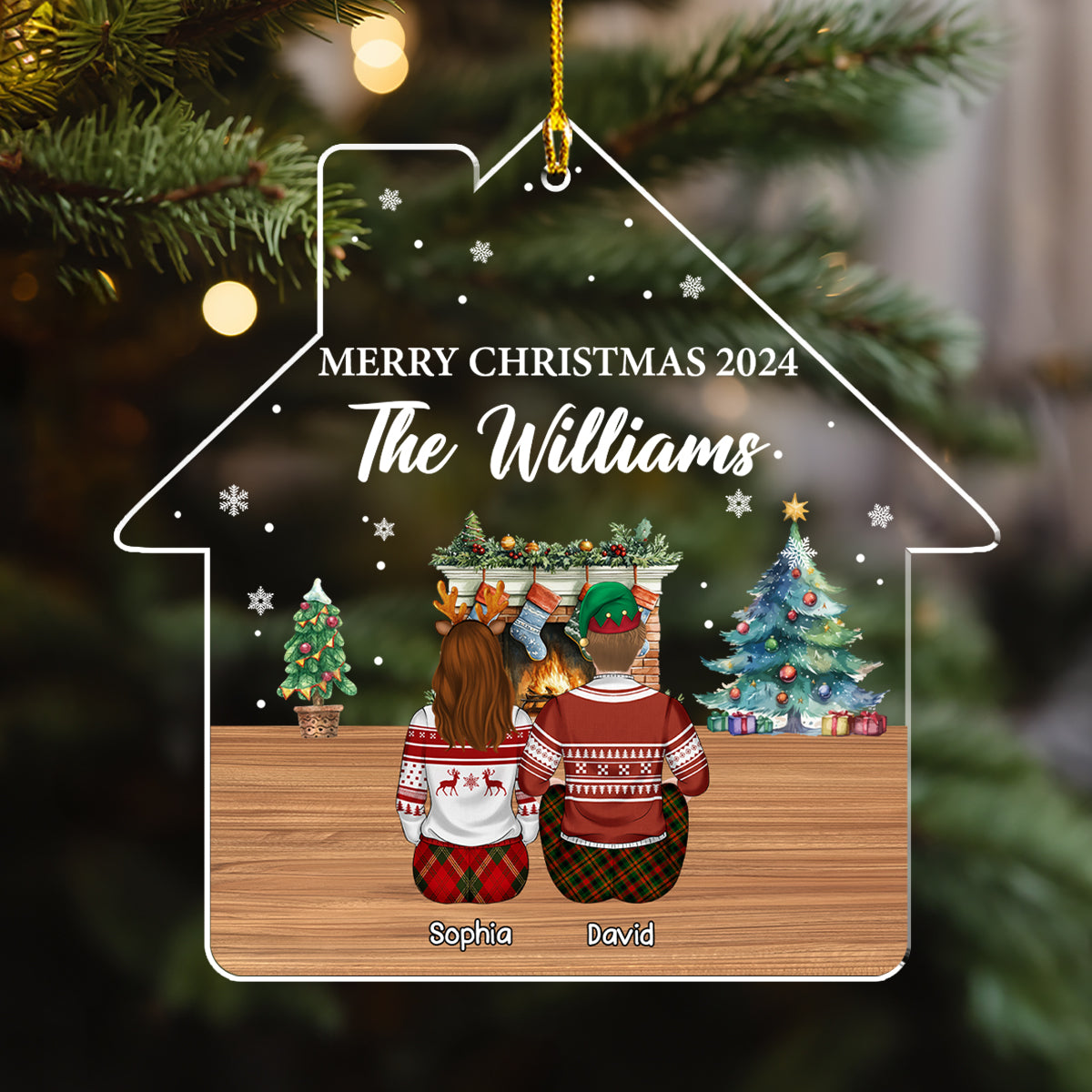 Family Reunion Christmas - Personalized Acrylic Ornament