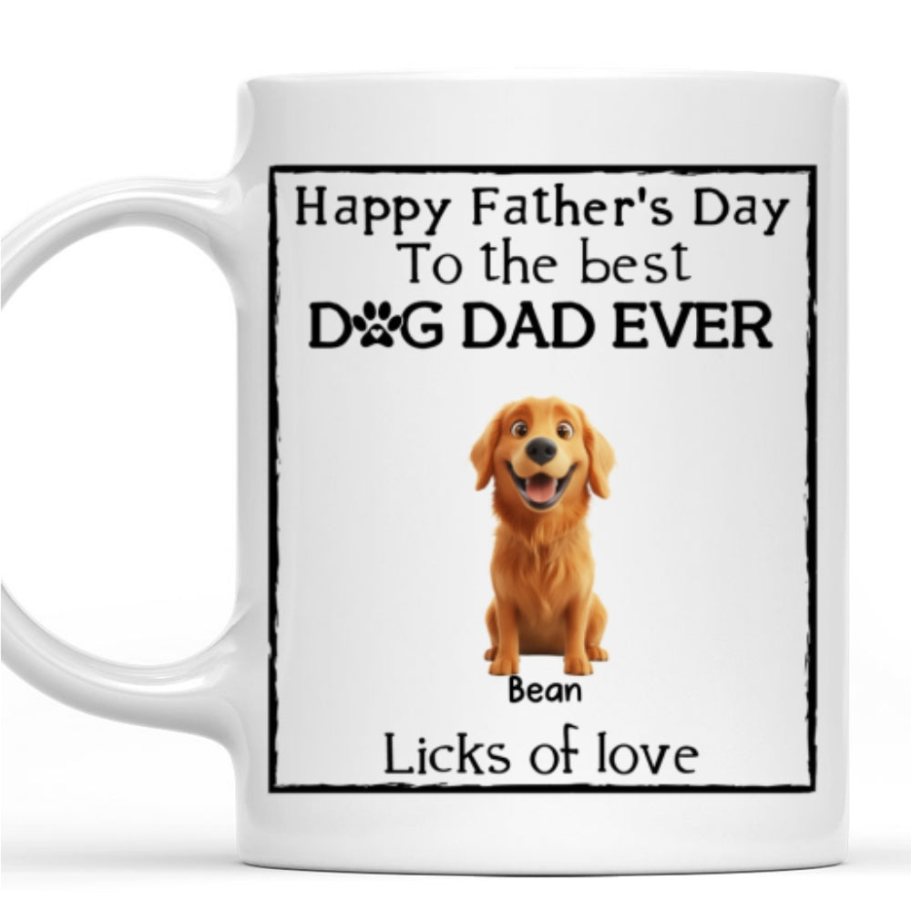 Custom Mother's Father's day Birthday Gifts For Dog Lovers • Licks Of Love - Personalized Coffee Mug