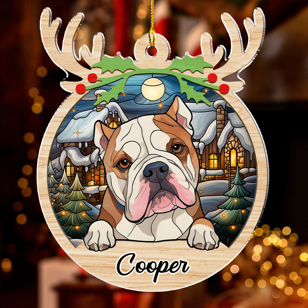 Custom Christmas Decor Home Birthday Gifts For Dog Lovers • Warm Christmas - Personalized Acrylic Ornament