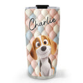 Custom Christmas Birthday Gifts For Dog Mom, Dog Lovers • Puff It Up - Personalized 3D Effect Tumbler