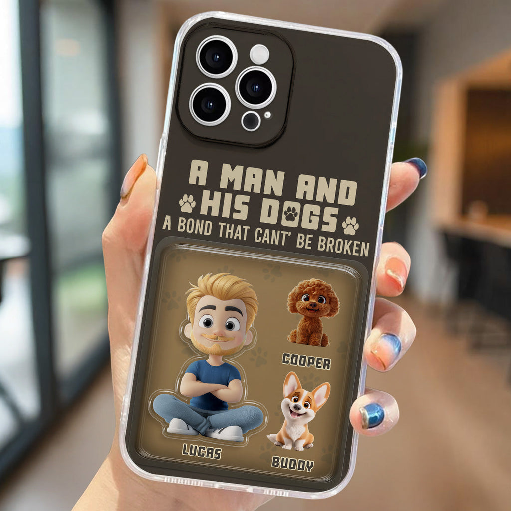 A Man And His Favorite - Personalized 3D Effect Phone Case