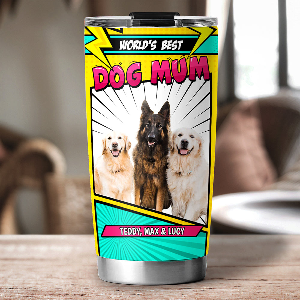 Custom Photo Christmas Birthday Gifts For Dog Mom, Dog Lovers • Amazing You Are Photo - Personalized Tumbler