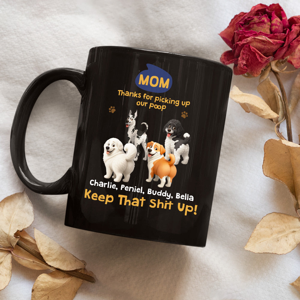 Custom Christmas Birthday Gifts For Dog Lovers • Keet That Shit Up Dog Parent - Personalized Coffee Mug