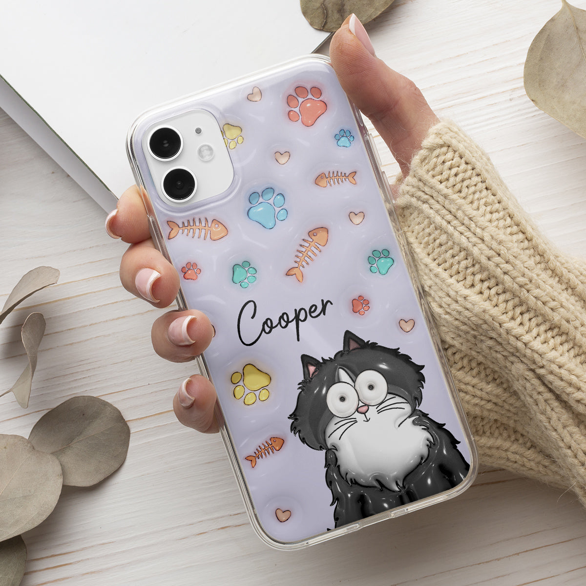 My Lovely Fur Babies Colorful- Personalized 3D Inflated Effect Phone Case