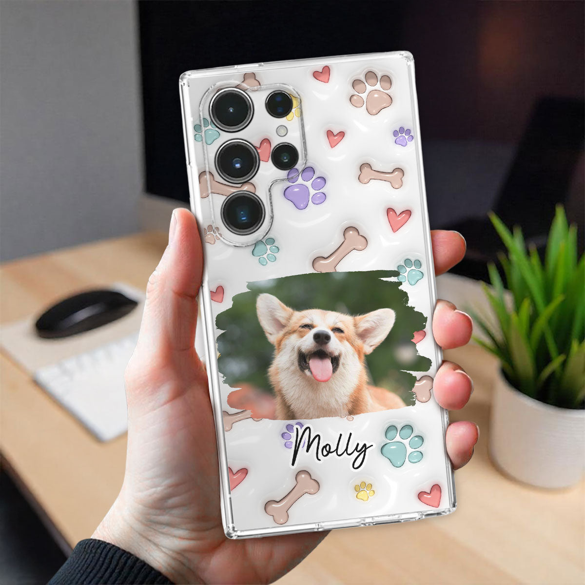 Baby Lovely Dogs Version Photo - Personalized 3D Inflated Effect Phone Case