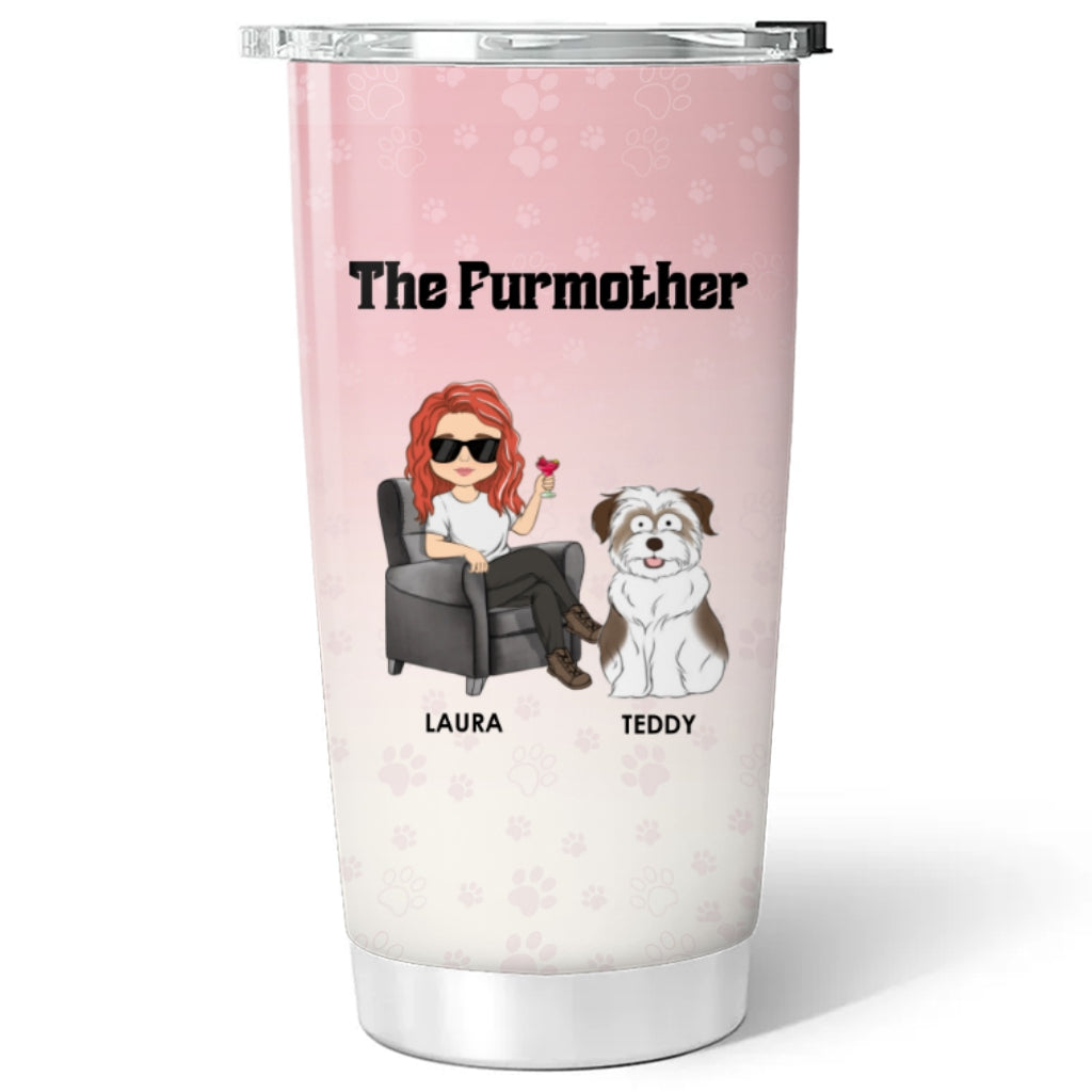 Custom Christmas Birthday Gifts For Pet Mom, Pet Lovers • The Lovely Furmother - Personalized Tumbler