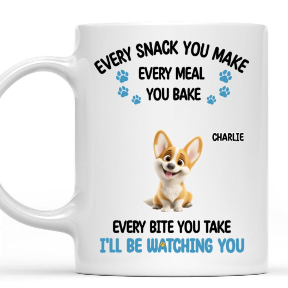 Custom Christmas Birthday Gifts For Dog Mom, Dog Lovers • Always Watching You - Personalized Coffee Mug