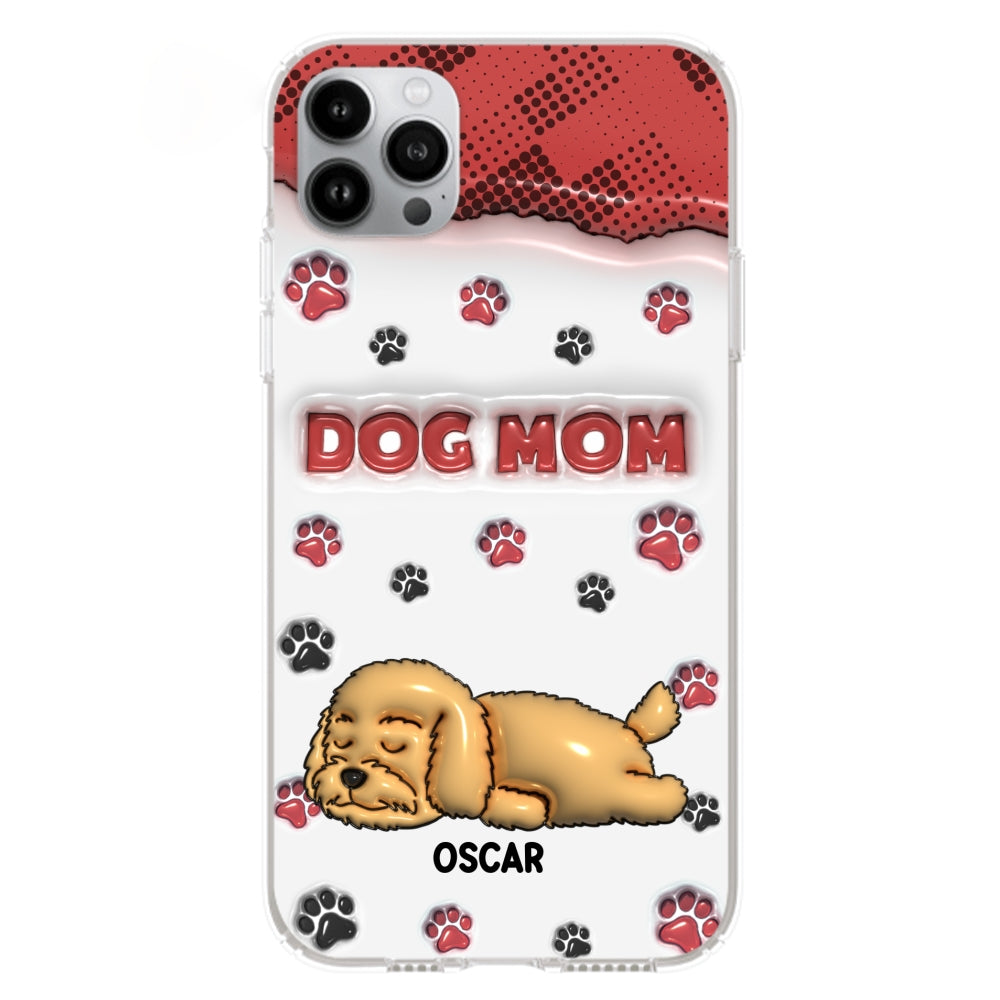 Dog Mom Version 2 - Personalized 3D Inflated Effect Phone Case