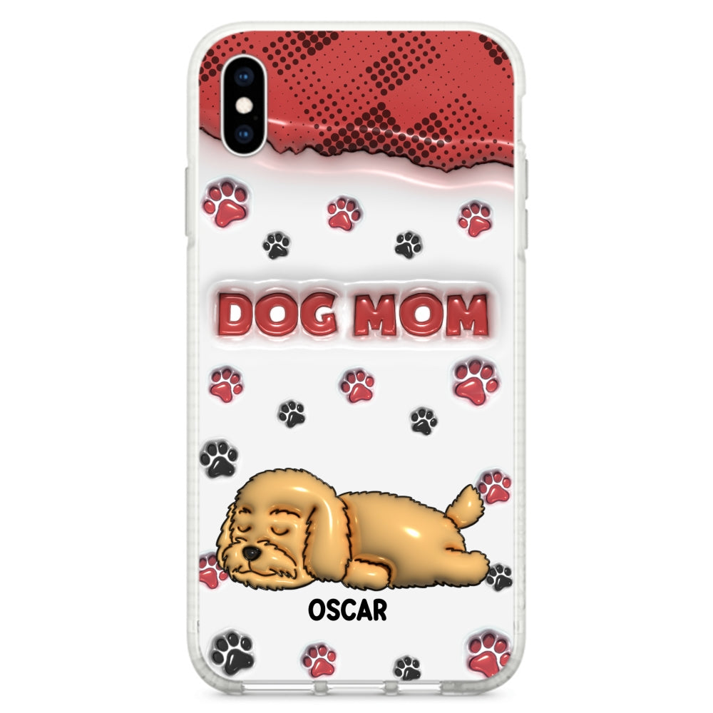 Dog Mom Version 2 - Personalized 3D Inflated Effect Phone Case