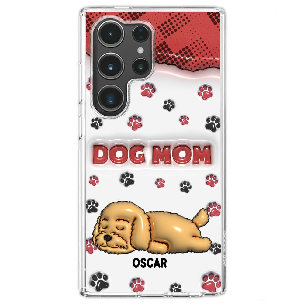 Dog Mom Version 2 - Personalized 3D Inflated Effect Phone Case