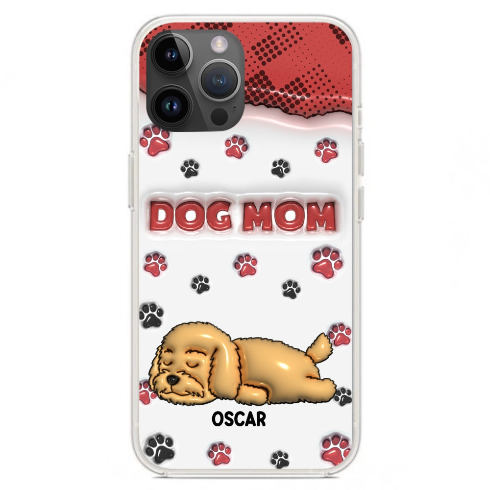 Dog Mom Version 2 - Personalized 3D Inflated Effect Phone Case