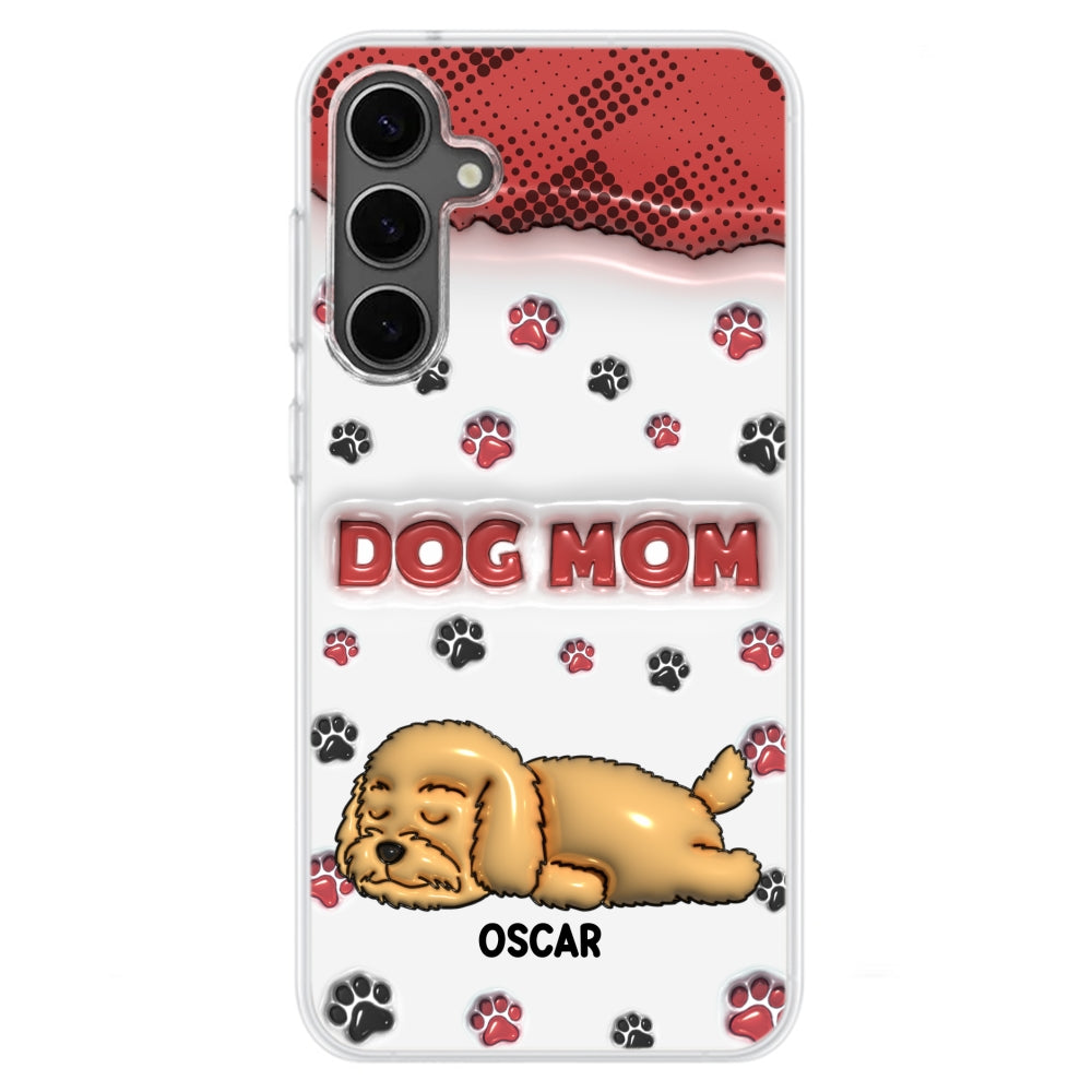 Dog Mom Version 2 - Personalized 3D Inflated Effect Phone Case