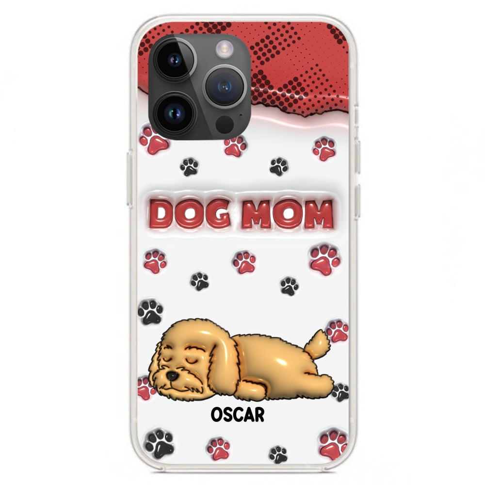 Dog Mom Version 2 - Personalized 3D Inflated Effect Phone Case