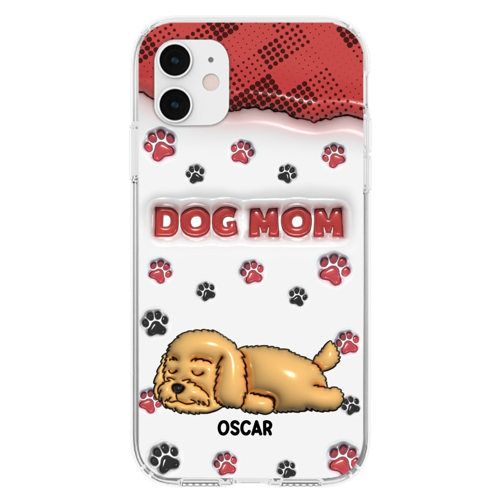 Dog Mom Version 2 - Personalized 3D Inflated Effect Phone Case