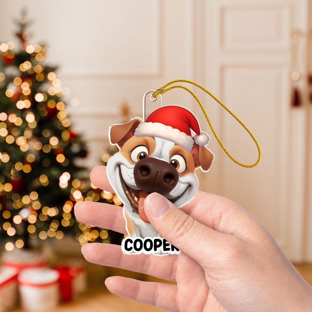 Custom Christmas Decor Home Birthday Gifts For Pet Lovers • Merry Snoutmas - Personalized Nose Squishy Ornament