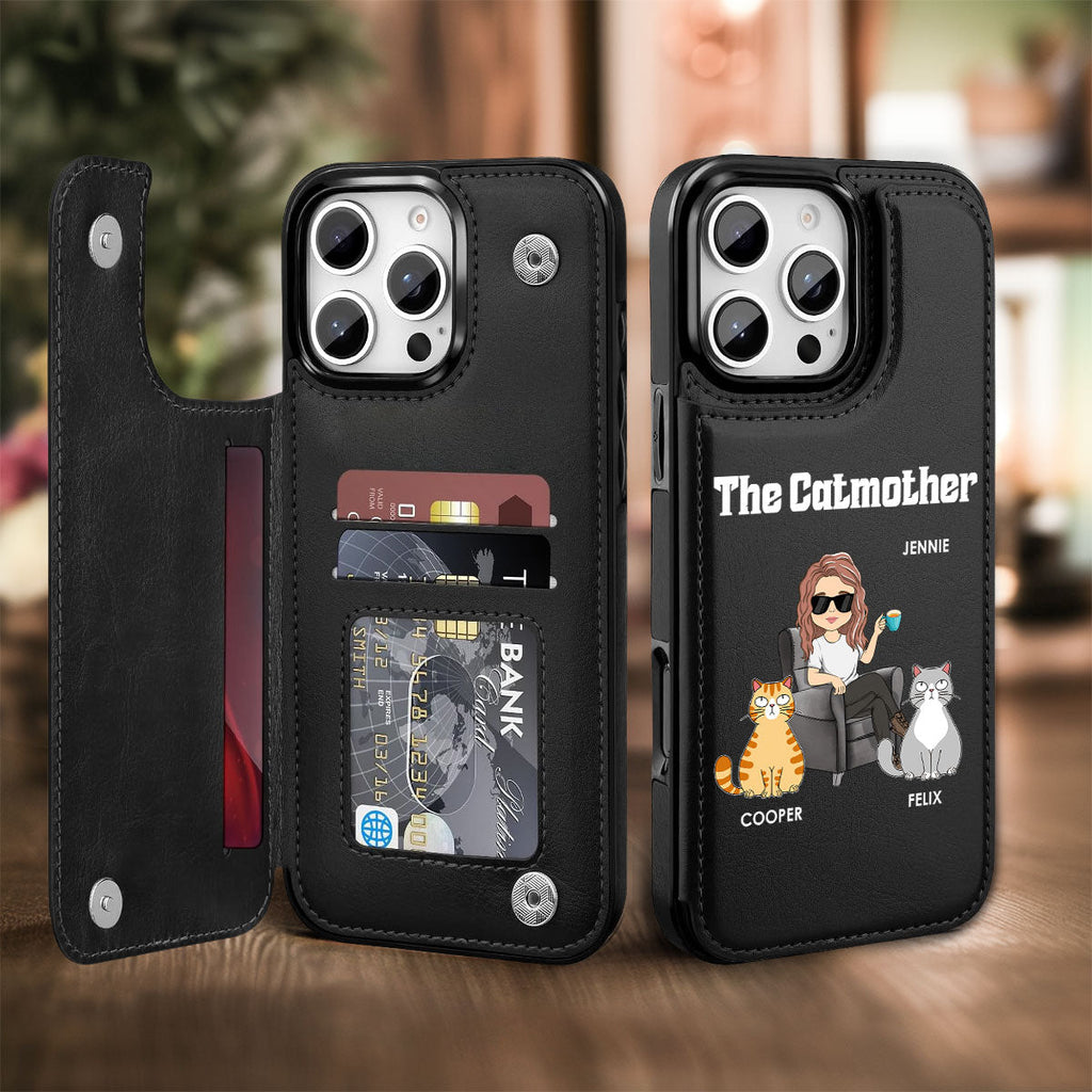 The Catmother - Personalized Leather Phone Case