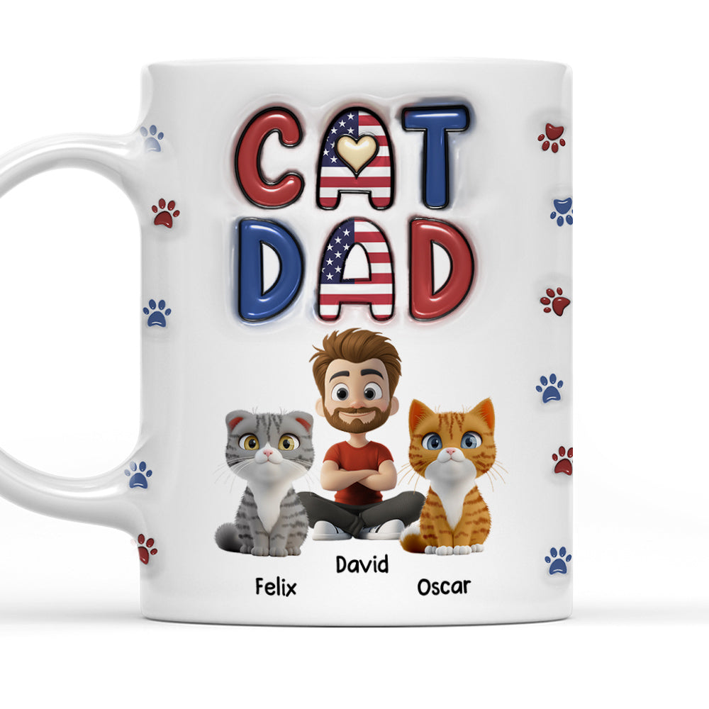 Custom Christmas Birthday Gifts For Cat Lovers • My Lovely Cat - Personalized 3D Inflated Effect Mug