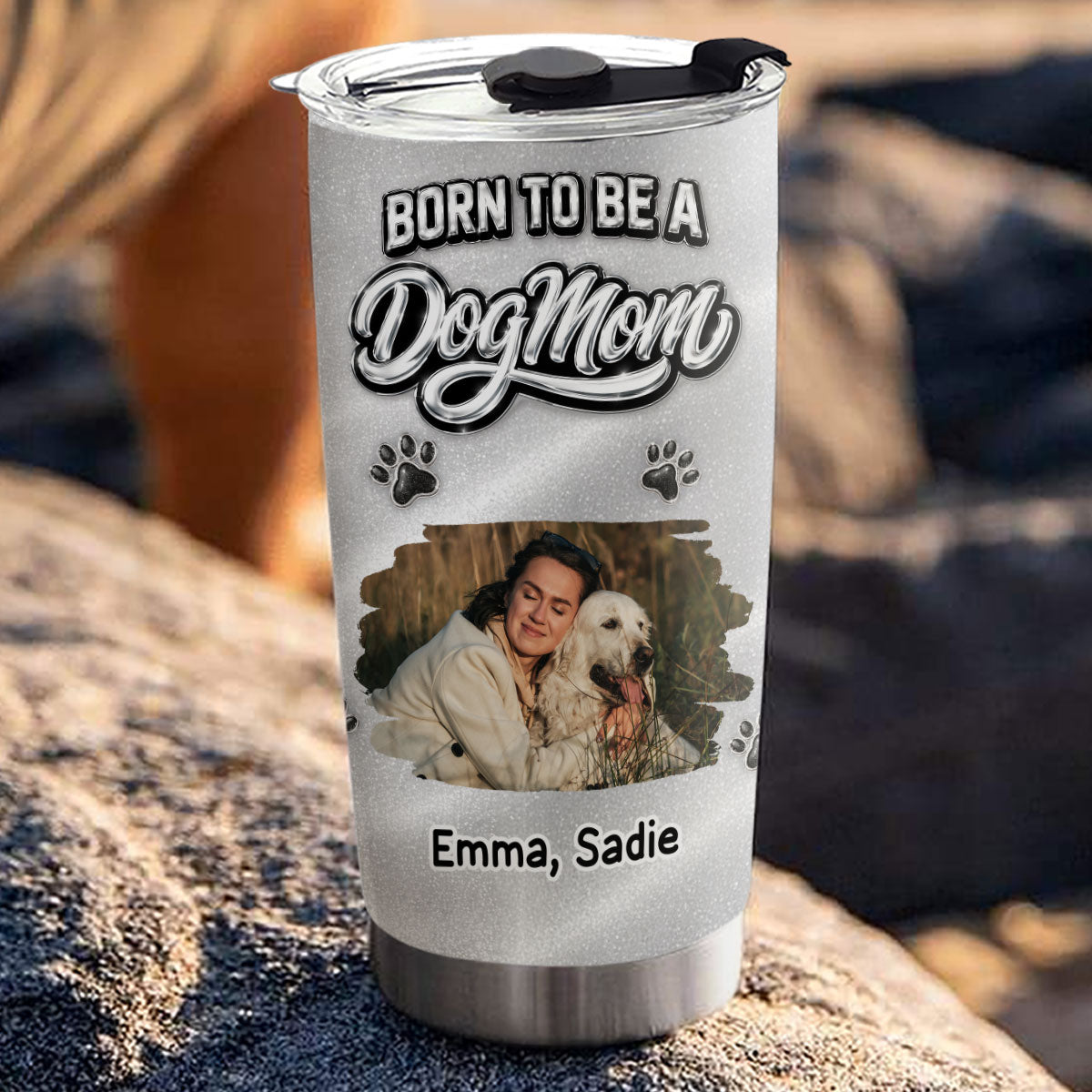 Custom Photo Mother's day Birthday Gifts For Dog Mom, Dog Lovers • No One Is Like You Photo - Personalized 3D Effect Tumbler