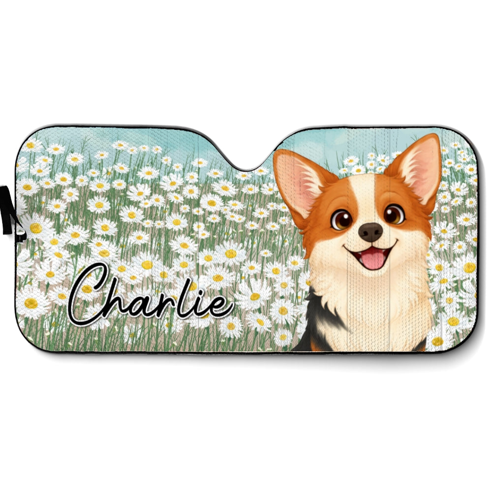 Custom Christmas Birthday Gifts Car Accessories for Dog Parents • Is It Spring Yet - Personalized Car Sunshade