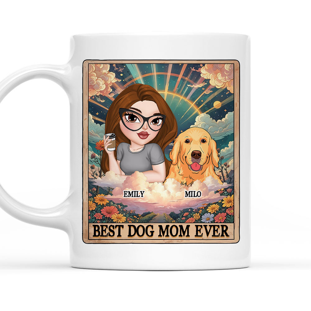 Custom Mother's day Birthday Gifts For Dog Mom, Dog Lovers • Tarot Dog Mom - Personalized Coffee Mug
