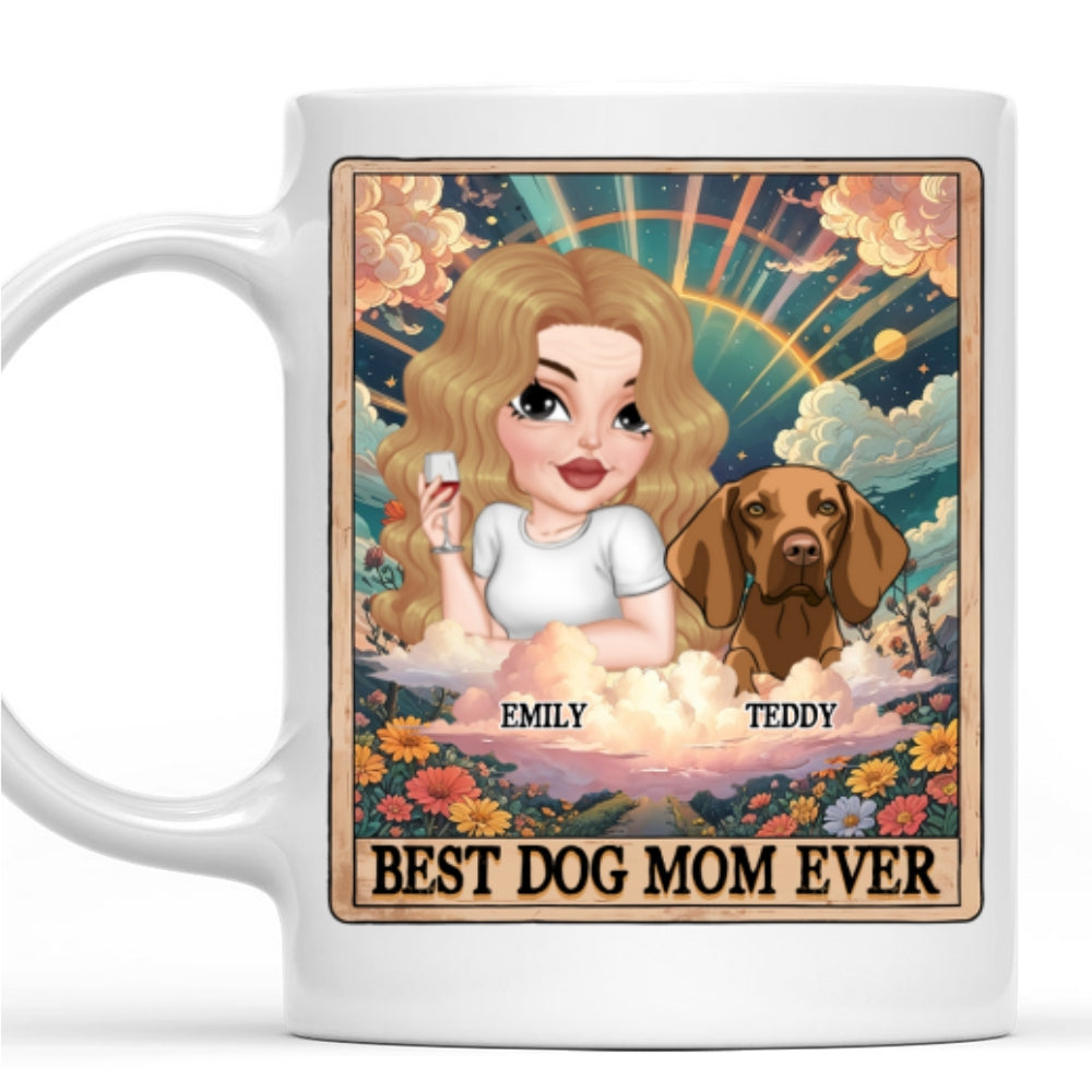 Custom Mother's day Birthday Gifts For Dog Mom, Dog Lovers • Tarot Dog Mom - Personalized Coffee Mug