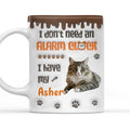 Custom Photo Christmas Birthday Gifts For Cat Lovers • No Alarm Clock Needed Photo - Personalized 3D Inflated Effect Mug
