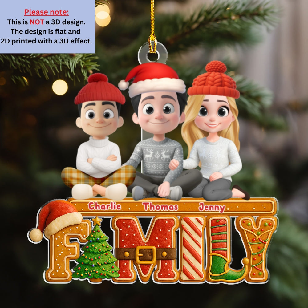 Custom Christmas Decor Home Birthday Gifts For Cat Lovers • Our Christmas Story - Personalized Acrylic Ornament