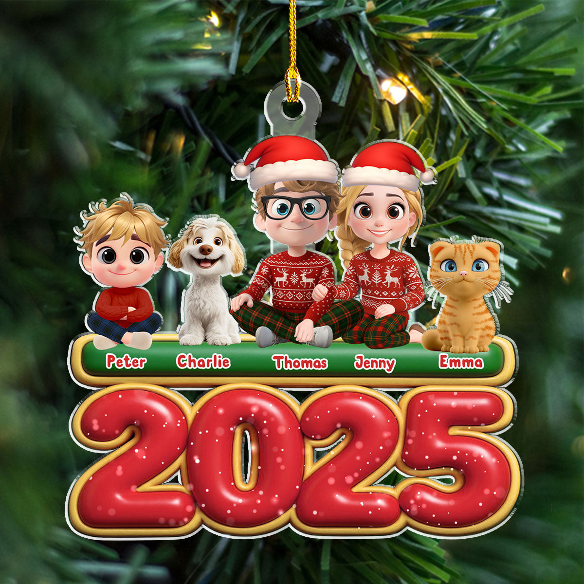 We And Our Kids Pet Version - Personalized Acrylic Ornament