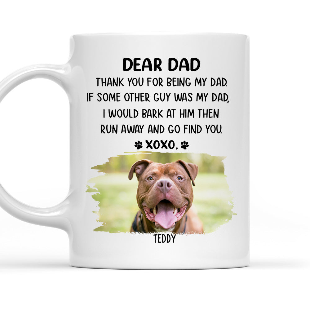 Custom Photo Christmas Birthday Gifts For Dog Lovers • Dear Mom Xoxo Photo - Personalized Coffee Mug