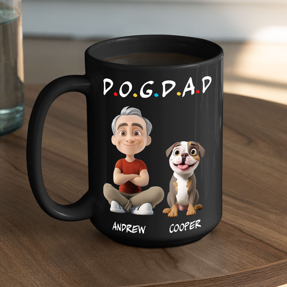 Custom Christmas Birthday Gifts For Dog Dad, Dog Lovers • A Dog Parent - Personalized Coffee Mug