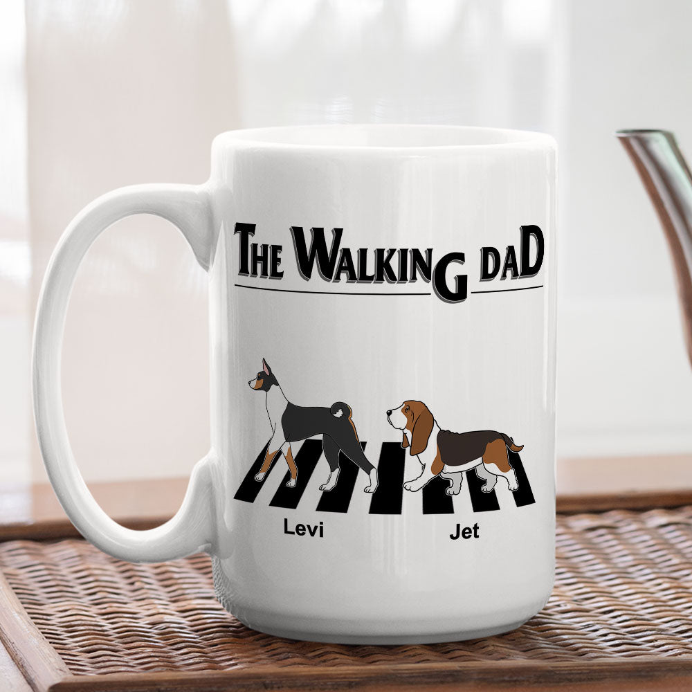 Custom Photo Christmas Birthday Gifts For Dog Lovers • The Walking Dad 2 - Personalized Coffee Mug