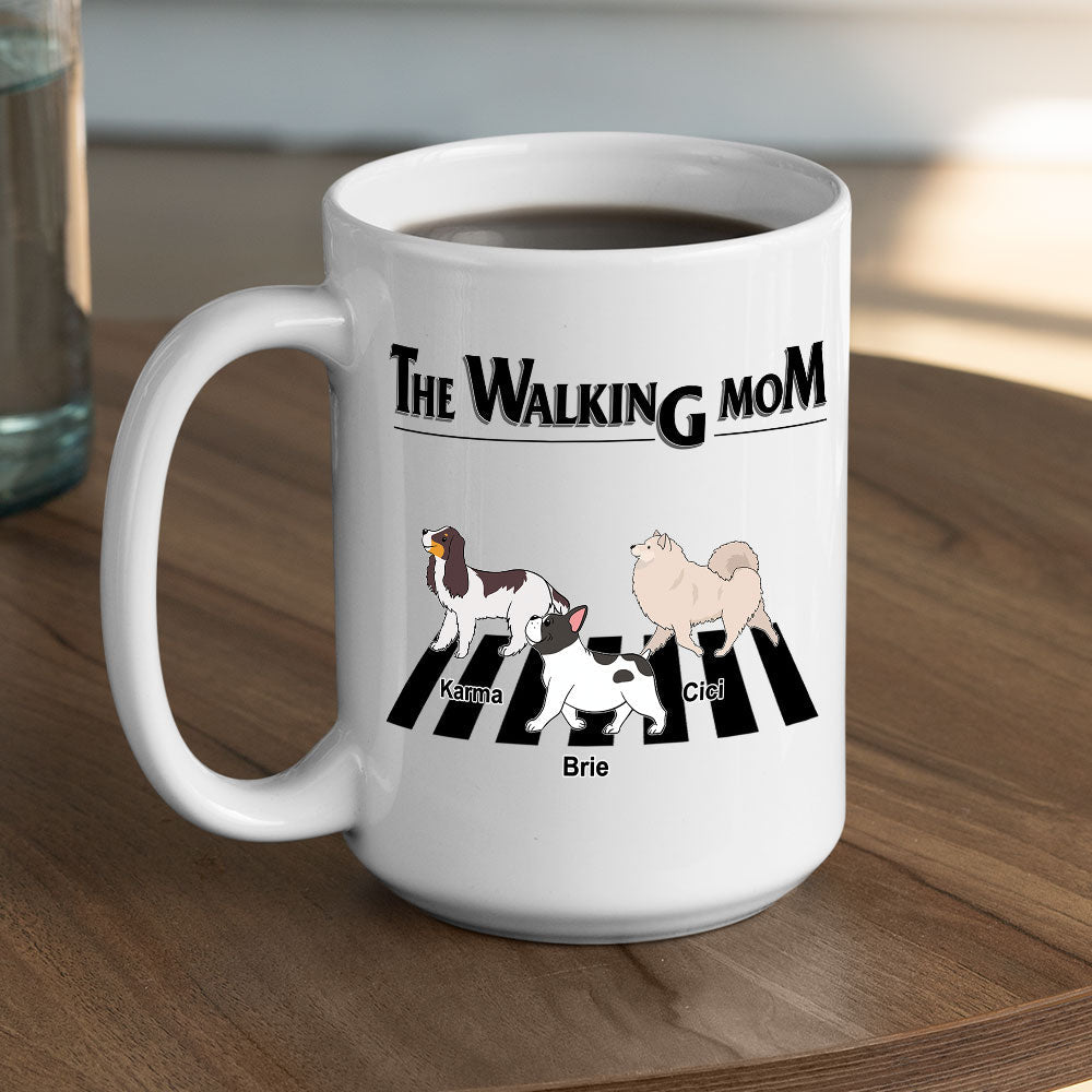 Custom Photo Christmas Birthday Gifts For Dog Lovers • The Walking Dad 2 - Personalized Coffee Mug