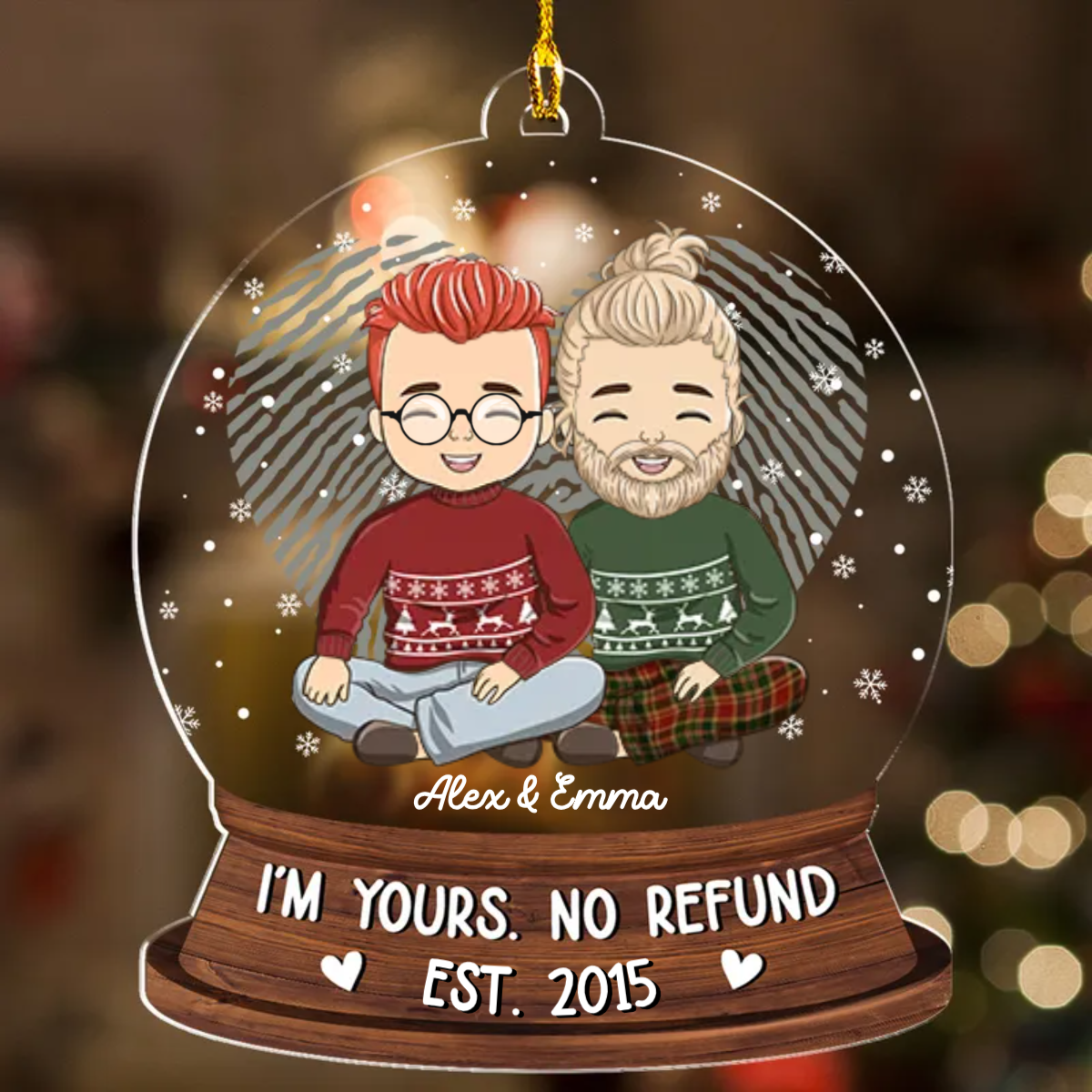 No Refund Version 1 - Personalized Acrylic Ornament