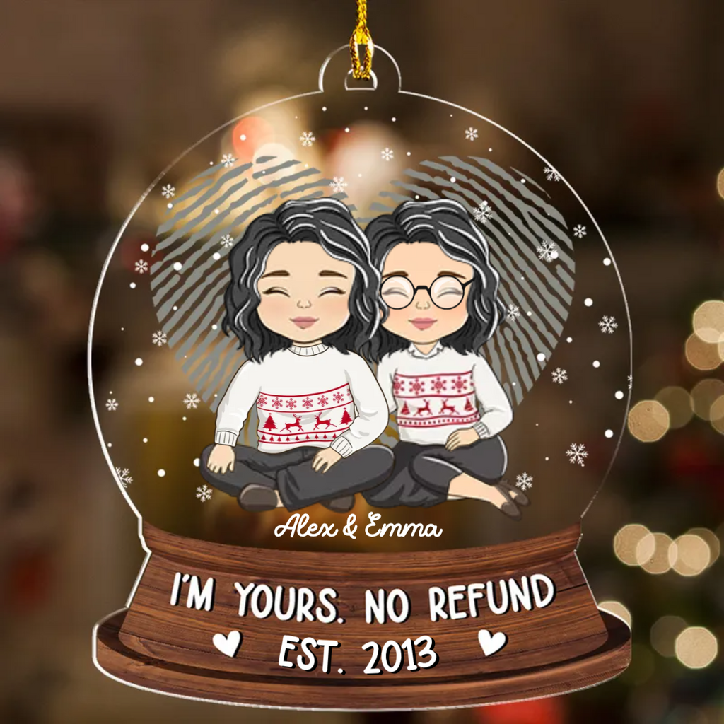 No Refund Version 1 - Personalized Acrylic Ornament