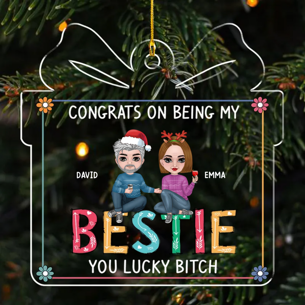 Congrats On 2 - Personalized Acrylic Ornament