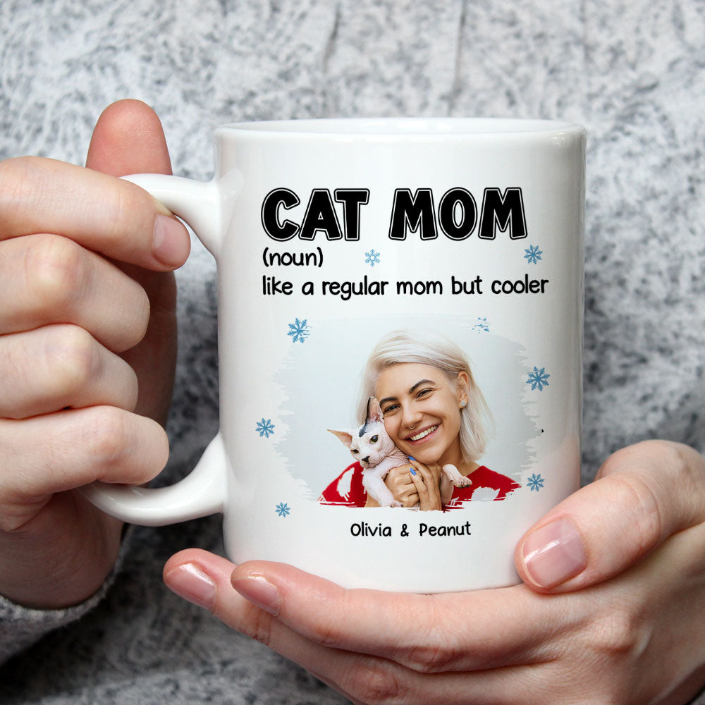Custom Photo Christmas Birthday Gifts For Cat Lovers • But Cooler Cat Version Photo - Personalized Coffee Mug
