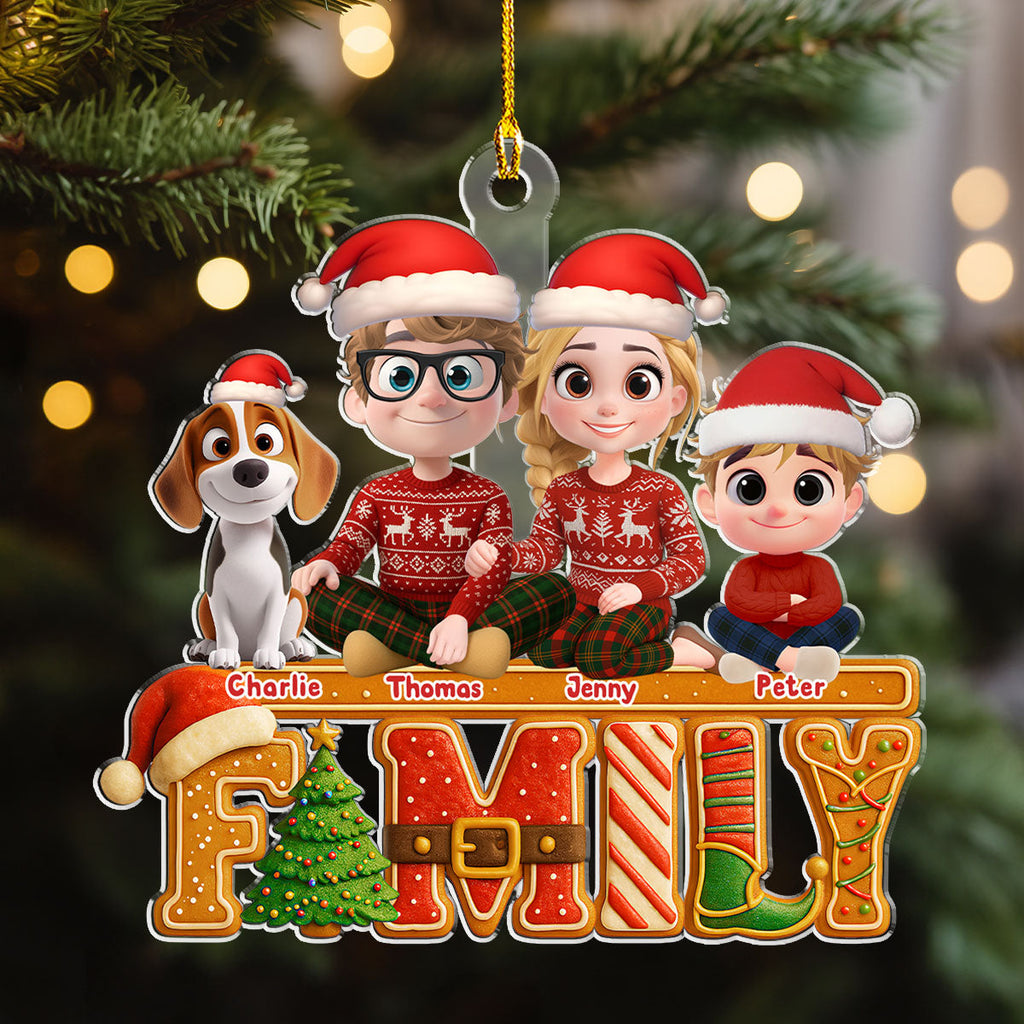 Custom Christmas Decor Home Birthday Gifts For Dog Lovers • Our Christmas Cake Crew - Personalized Acrylic Ornament