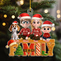 Custom Christmas Decor Home Birthday Gifts For Dog Lovers • Our Christmas Cake Crew - Personalized Acrylic Ornament