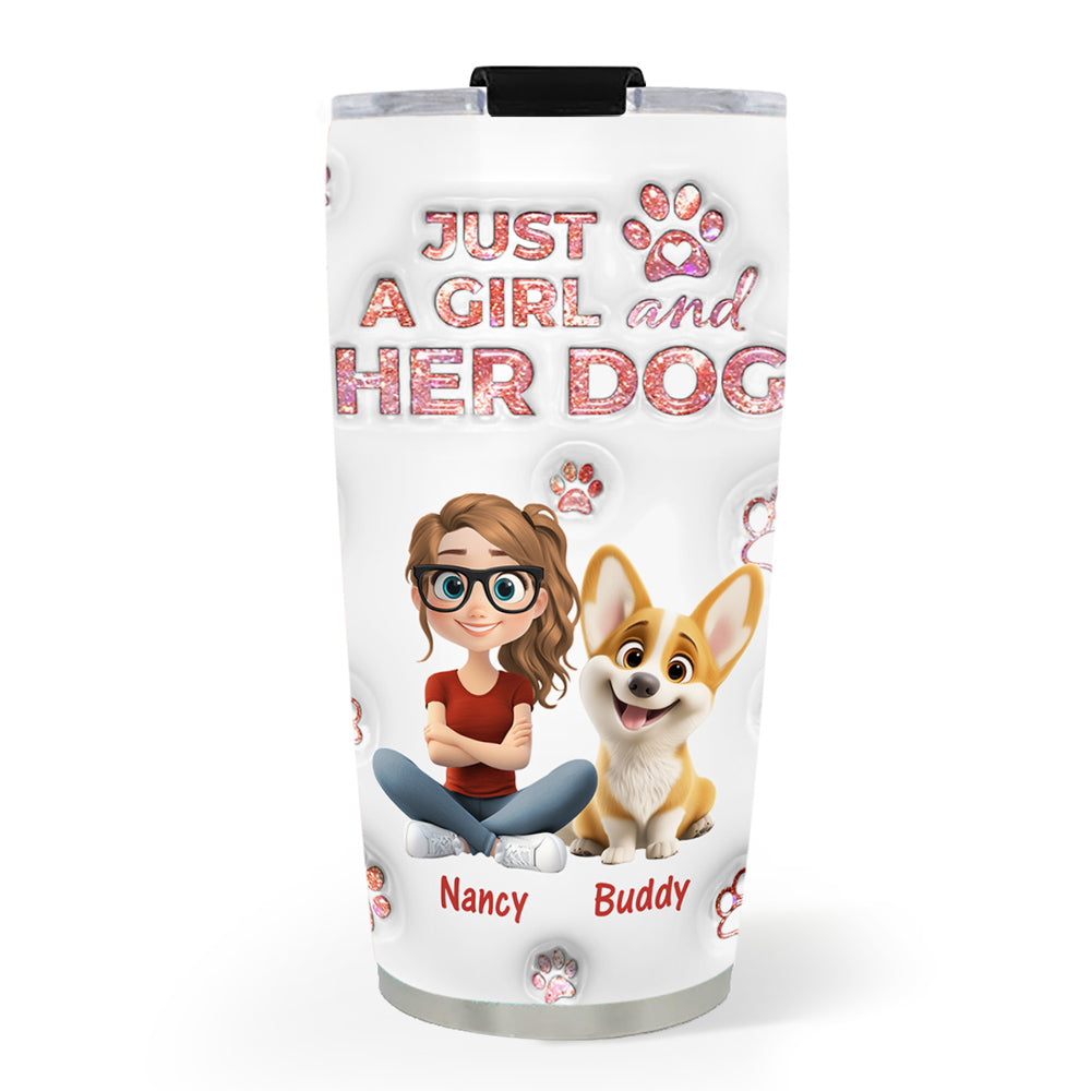 Custom Christmas Birthday Gifts For Dog Mom, Dog Lovers • You Are The Miracle - Personalized 3D Inflated Effect Tumbler