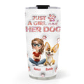Custom Christmas Birthday Gifts For Dog Mom, Dog Lovers • You Are The Miracle - Personalized 3D Inflated Effect Tumbler