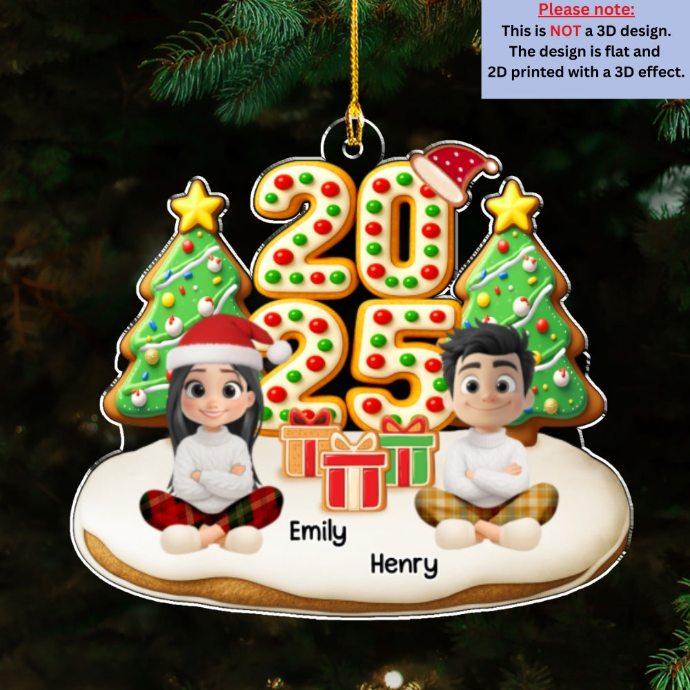 Custom Christmas Decor Home Birthday Gifts For Dog Lovers • Family Holiday Memories - Personalized Acrylic Ornament