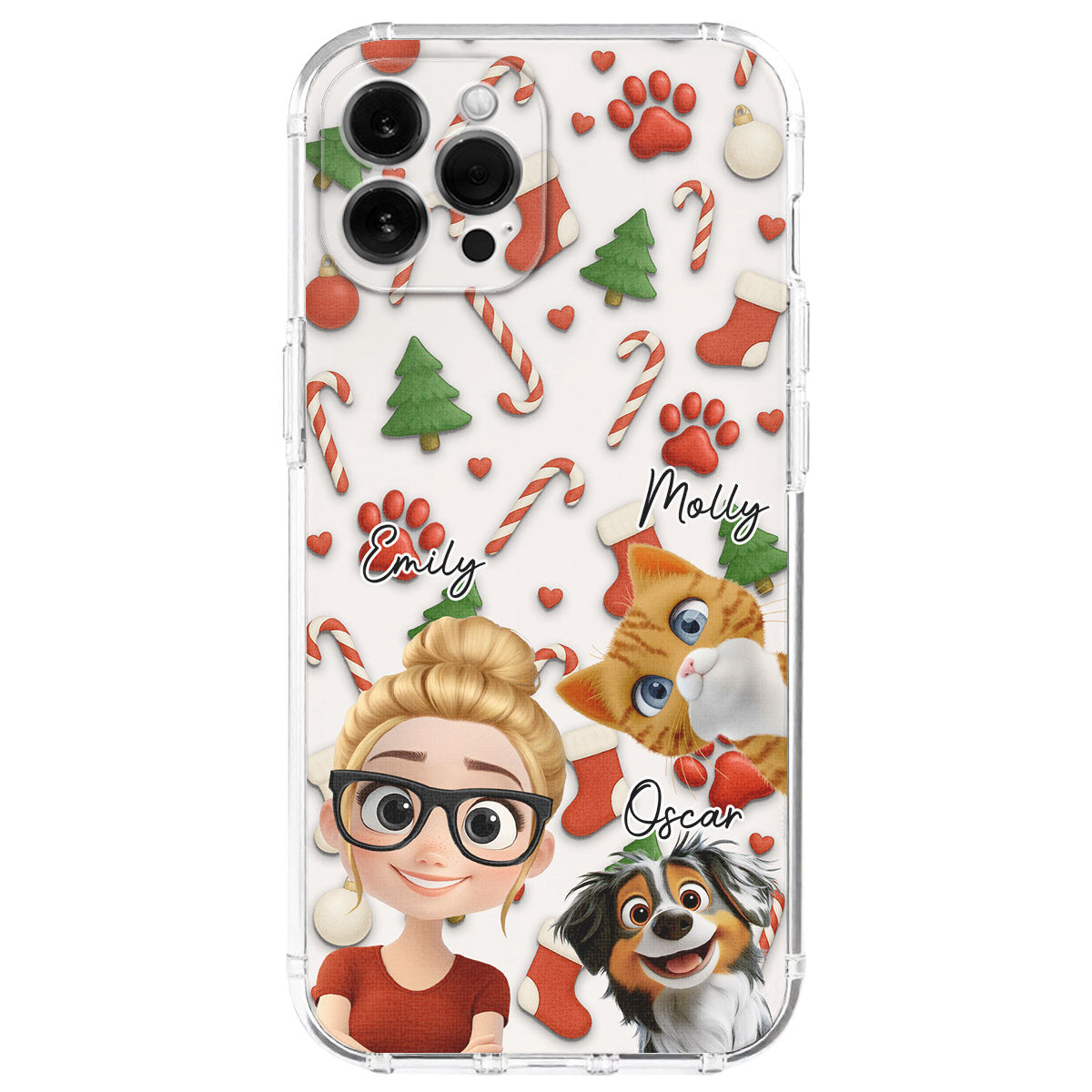 Pet And Human Cartoon Ver 2 - Personalized Phone Case