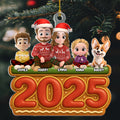Custom Christmas Decor Home Birthday Gifts For Dog Lovers • Our Family Cookies - Personalized Acrylic Ornament