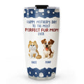 Custom Christmas Birthday Gifts For Pet Mom, Pet Lovers • Amazing Fur Mom Version 2 - Personalized Tumbler
