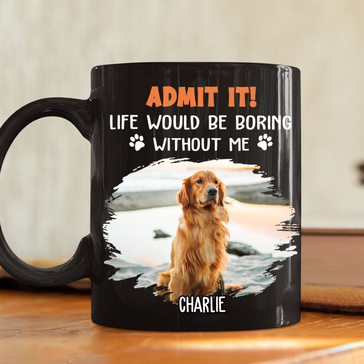 Custom Photo Christmas Birthday Gifts For Dog Lovers • Funny Butt Admit It Photo - Personalized Coffee Mug