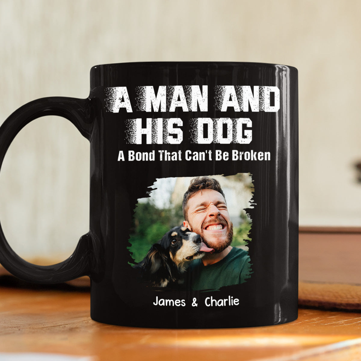 Custom Photo Christmas Birthday Gifts For Dog Lovers • Me And My Dog Together Forever Photo - Personalized Coffee Mug
