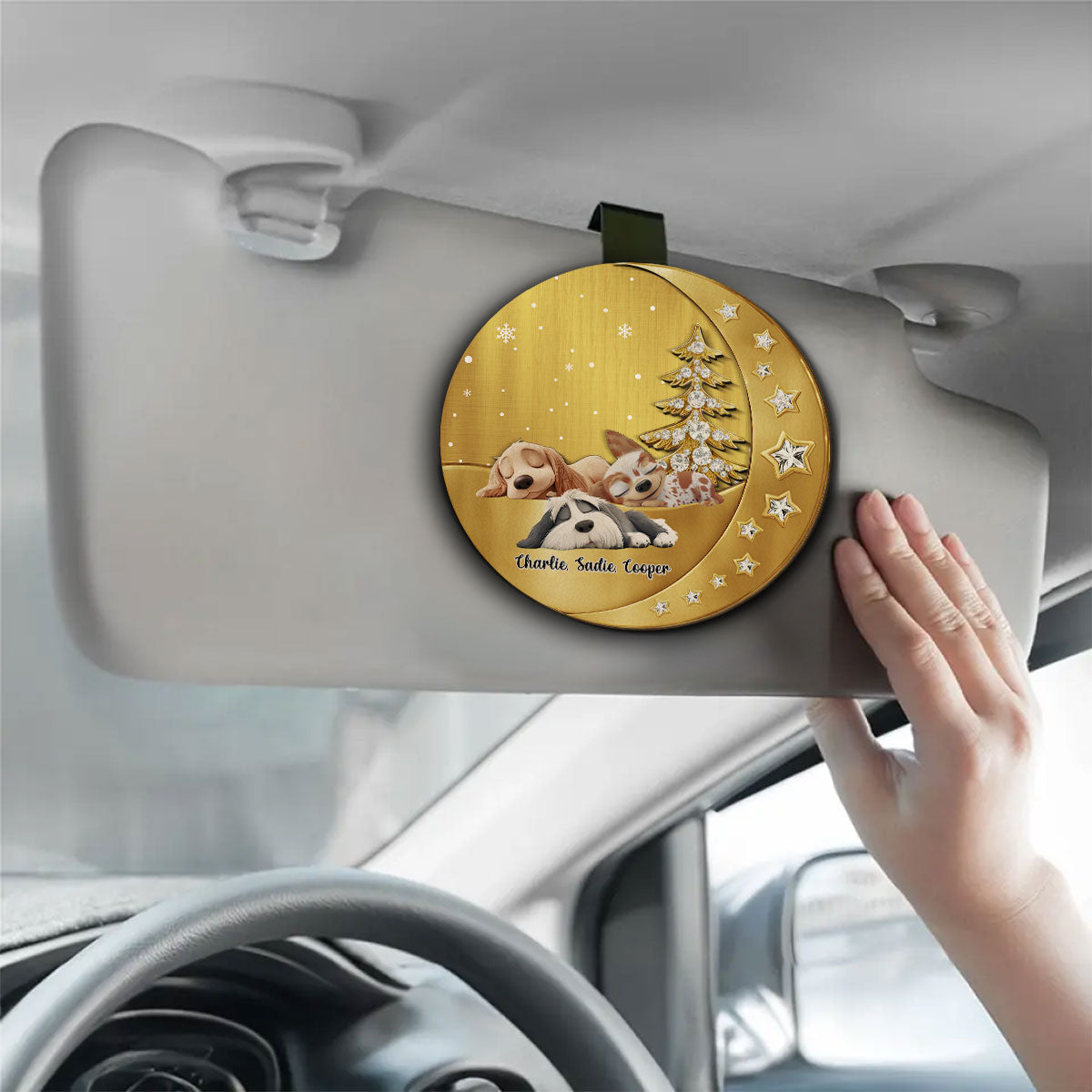 Beside You - Personalized 3D Effect Car Visor Clip